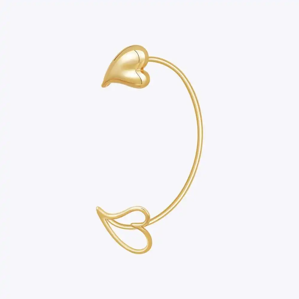ENFASHION Heart Ear Clip For Women Aretes De Mujer Ear Cuff 18K Pated Gold Color Fashion Jewelry Everydaywear Office E231457G
ENFASHION Heart Ear Clip For Women Aretes De Mujer Ear Cuff 18K Pated Gold Color Fashion Jewelry Everydaywear Office E231457G