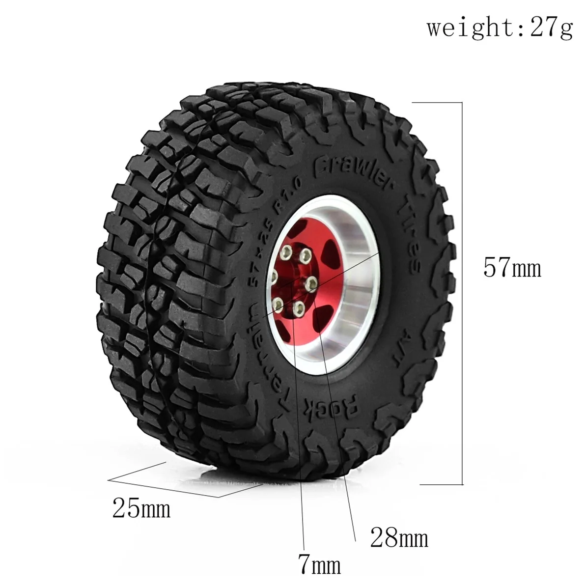 4pcs Metal 1.0" Beadlock Deep Dish Wheel Tire Set For 1/18 1/24 RC Crawler Car Axial SCX24 AX24 TRX4M FMS FCX24 Upgrade Parts
4pcs Metal 1.0" Beadlock Deep Dish Wheel Tire Set For 1/18 1/24 RC Crawler Car Axial SCX24 AX24 TRX4M FMS FCX24 Upgrade Parts