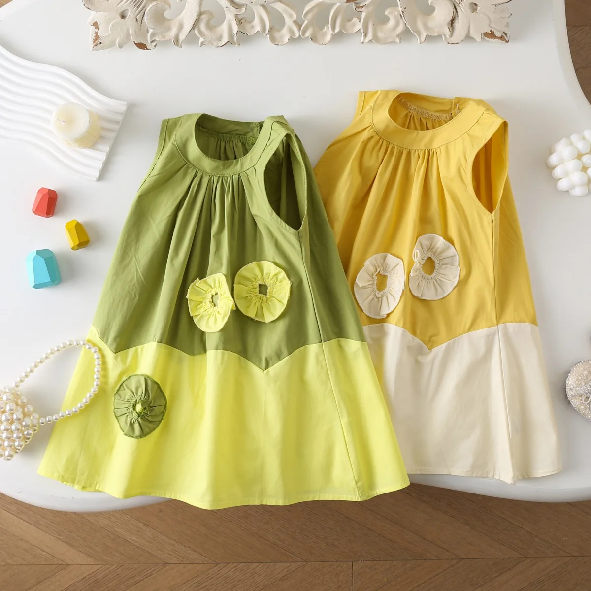 Korean Version Baby Clothing Summer Girls Casual Flower Vest Dress Kids Sleeveless 2-7 Years Clothes Plain Outfits
Korean Version Baby Clothing Summer Girls Casual Flower Vest Dress Kids Sleeveless 2-7 Years Clothes Plain Outfits
