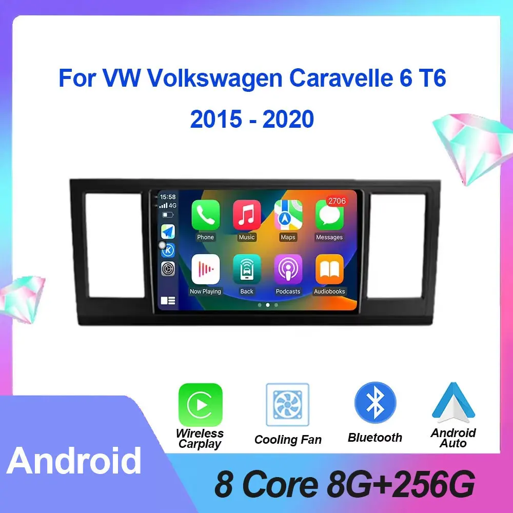 Для VW Volkswagen Caravelle 6 T6 2015-2020 Android Авто GPS-навигация Wi-Fi Автомобильный радиоприемник Мультимедийный беспроводной видеоплеер CarPlay
Для VW Volkswagen Caravelle 6 T6 2015-2020 Android Авто GPS-навигация Wi-Fi Автомобильный радиоприемник Мультимедийный беспроводной видеоплеер CarPlay