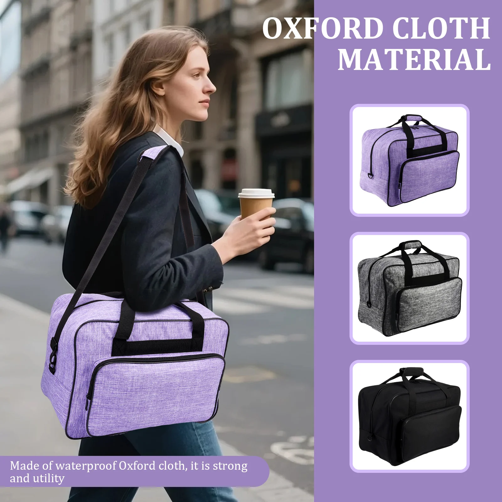 Sewing Machine Carrying Case with Removable Shoulder Strap and Dual Handle Universal Sewing Basket Spacious Storage for Travel
Sewing Machine Carrying Case with Removable Shoulder Strap and Dual Handle Universal Sewing Basket Spacious Storage for Travel