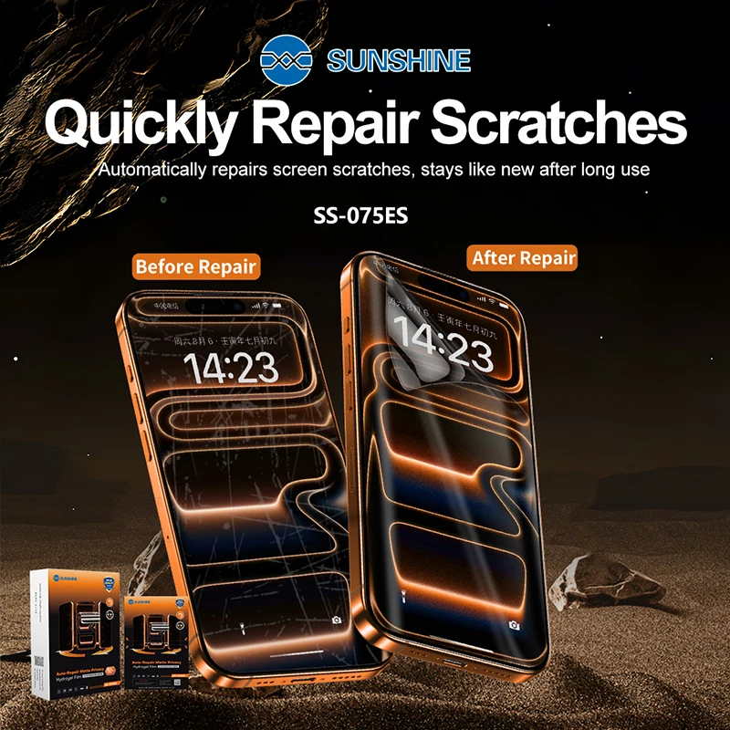 SUNSHINE SS-075ES Pressure-resistant Quick-repair Matte Anti-peeping Hydrogel Film Suitable for all Devices under 7 Inches
SUNSHINE SS-075ES Pressure-resistant Quick-repair Matte Anti-peeping Hydrogel Film Suitable for all Devices under 7 Inches