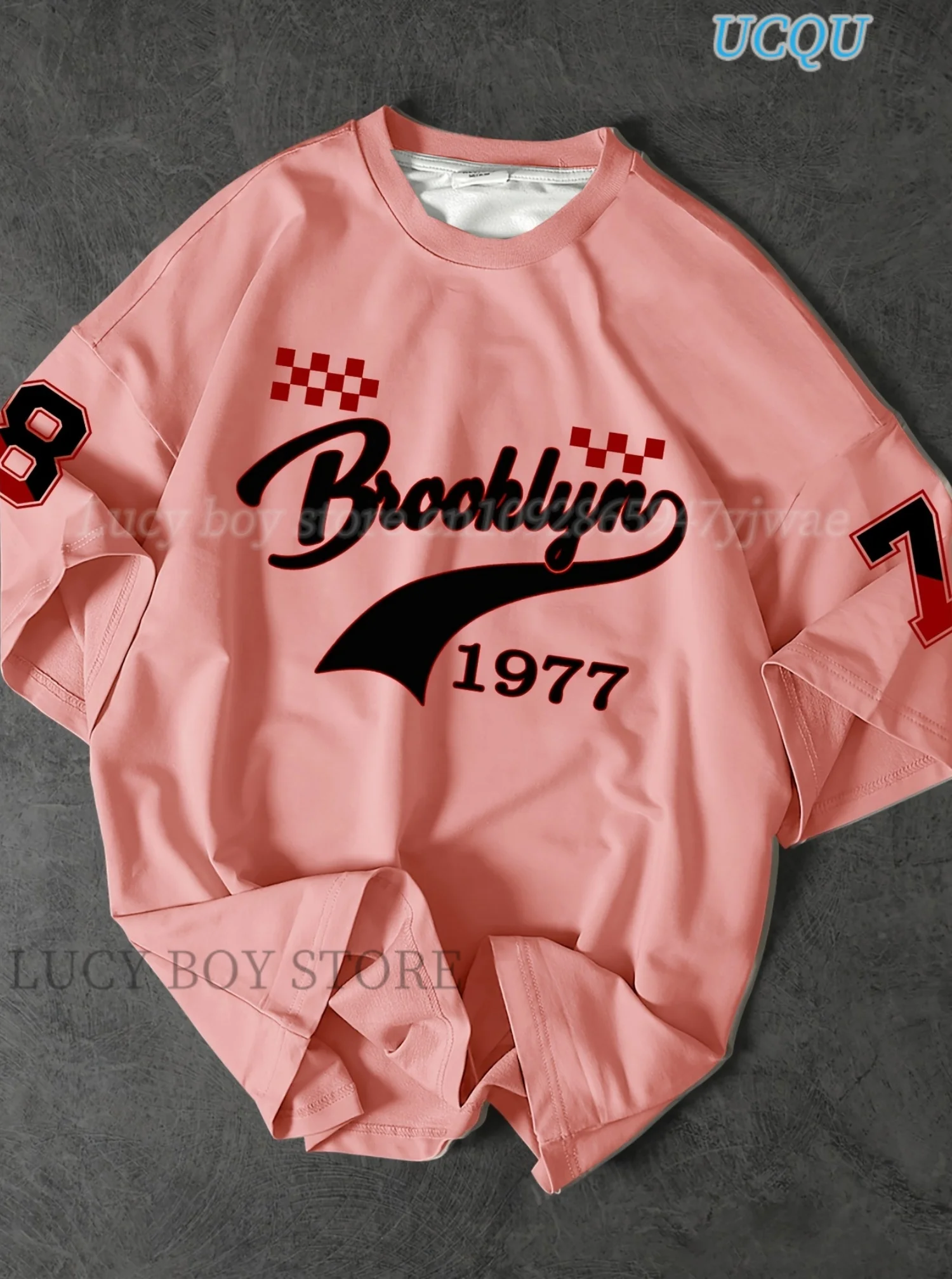 Мужская футболка с коротким рукавом BROOKLYN 1977 с принтом, мужская спортивная одежда с круглым вырезом, футбольная футболка Brooklyn Racing, винтажные повседневные топы, мужская одежда
Мужская футболка с коротким рукавом BROOKLYN 1977 с принтом, мужская спортивная одежда с круглым вырезом, футбольная футболка Brooklyn Racing, винтажные повседневные топы, мужская одежда
