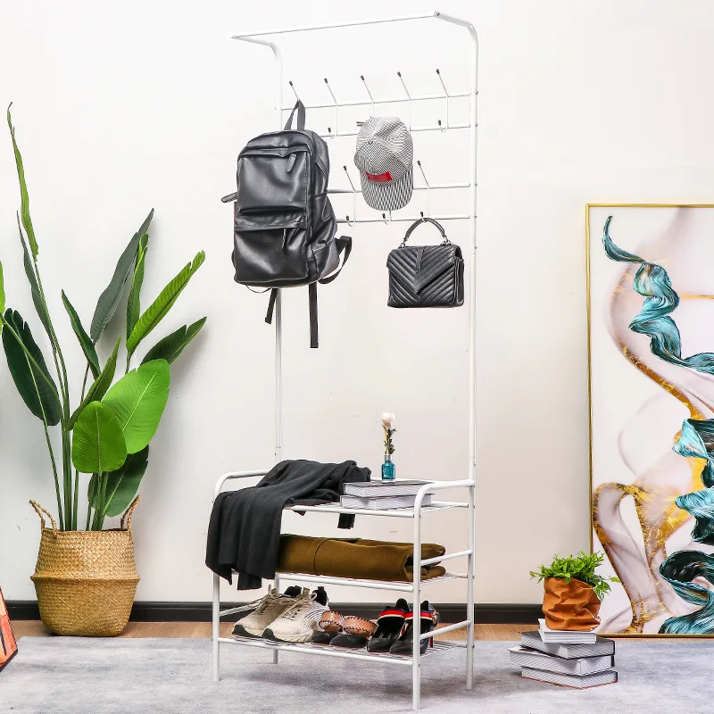 Coat rack Floor-to-ceiling bedroom hanger Household hanger Wrought iron rack
Coat rack Floor-to-ceiling bedroom hanger Household hanger Wrought iron rack