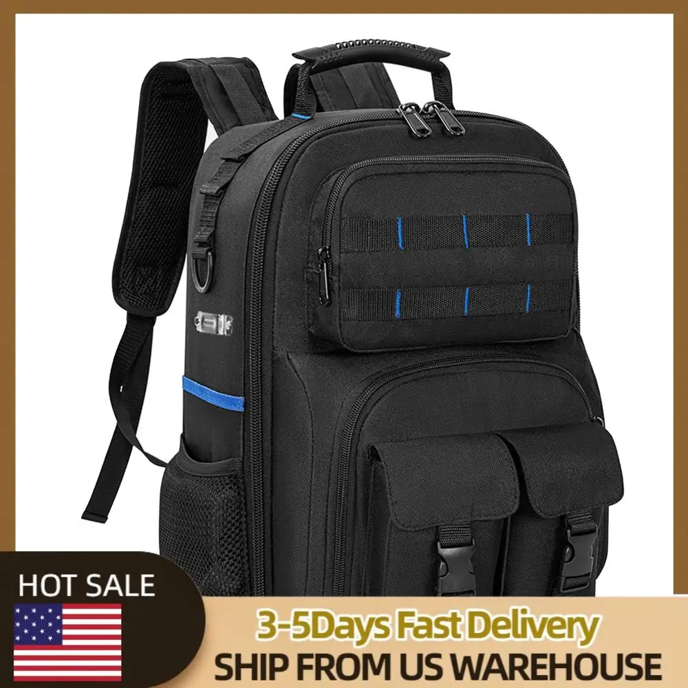 Heavy-Duty Electrician Backpack Multi-Compartment Tool Storage Organizer (Blue)
Heavy-Duty Electrician Backpack Multi-Compartment Tool Storage Organizer (Blue)