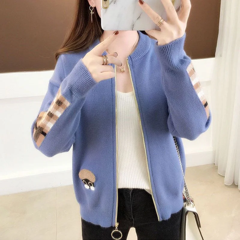 Outerwears Cardigan women Knitwear Women's Sweater Cardigan Coat Women's Knitted Spring and Autumn Loose Thickened Fashion Coat
Outerwears Cardigan women Knitwear Women's Sweater Cardigan Coat Women's Knitted Spring and Autumn Loose Thickened Fashion Coat