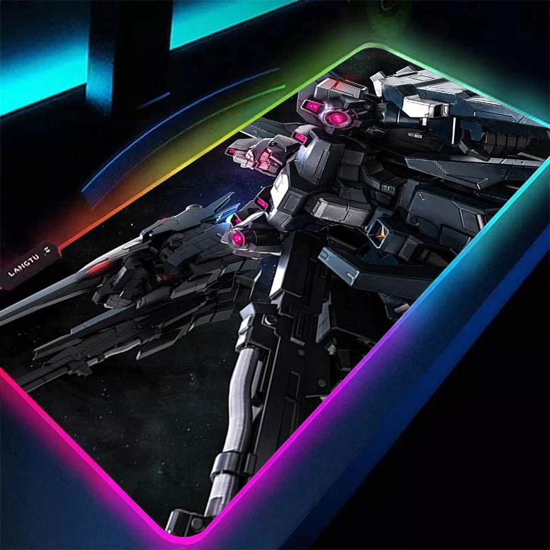 Mechanical Warrior Gundam RGB LED Mouse Pad Rubber Mousepad Computer Gaming Accessories Keyboard Pad Decoracion Desk Mouse Mat
Mechanical Warrior Gundam RGB LED Mouse Pad Rubber Mousepad Computer Gaming Accessories Keyboard Pad Decoracion Desk Mouse Mat
