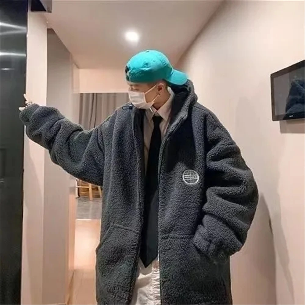 Y2k Lamb Wool Vintage Winter Korean Hooded Coat Women Plus Velvet Loose Cargo Jacket Female Spring Chic Harajuku Casual Jackets
Y2k Lamb Wool Vintage Winter Korean Hooded Coat Women Plus Velvet Loose Cargo Jacket Female Spring Chic Harajuku Casual Jackets
