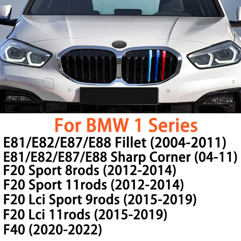 3PCS ABS Car Front Bumper Racing Grills Trim Strips For BMW 1 Series E81 E82 E87 E88 F20 Sport 8rods 11rods Lci Sprot 9rods F40
3PCS ABS Car Front Bumper Racing Grills Trim Strips For BMW 1 Series E81 E82 E87 E88 F20 Sport 8rods 11rods Lci Sprot 9rods F40