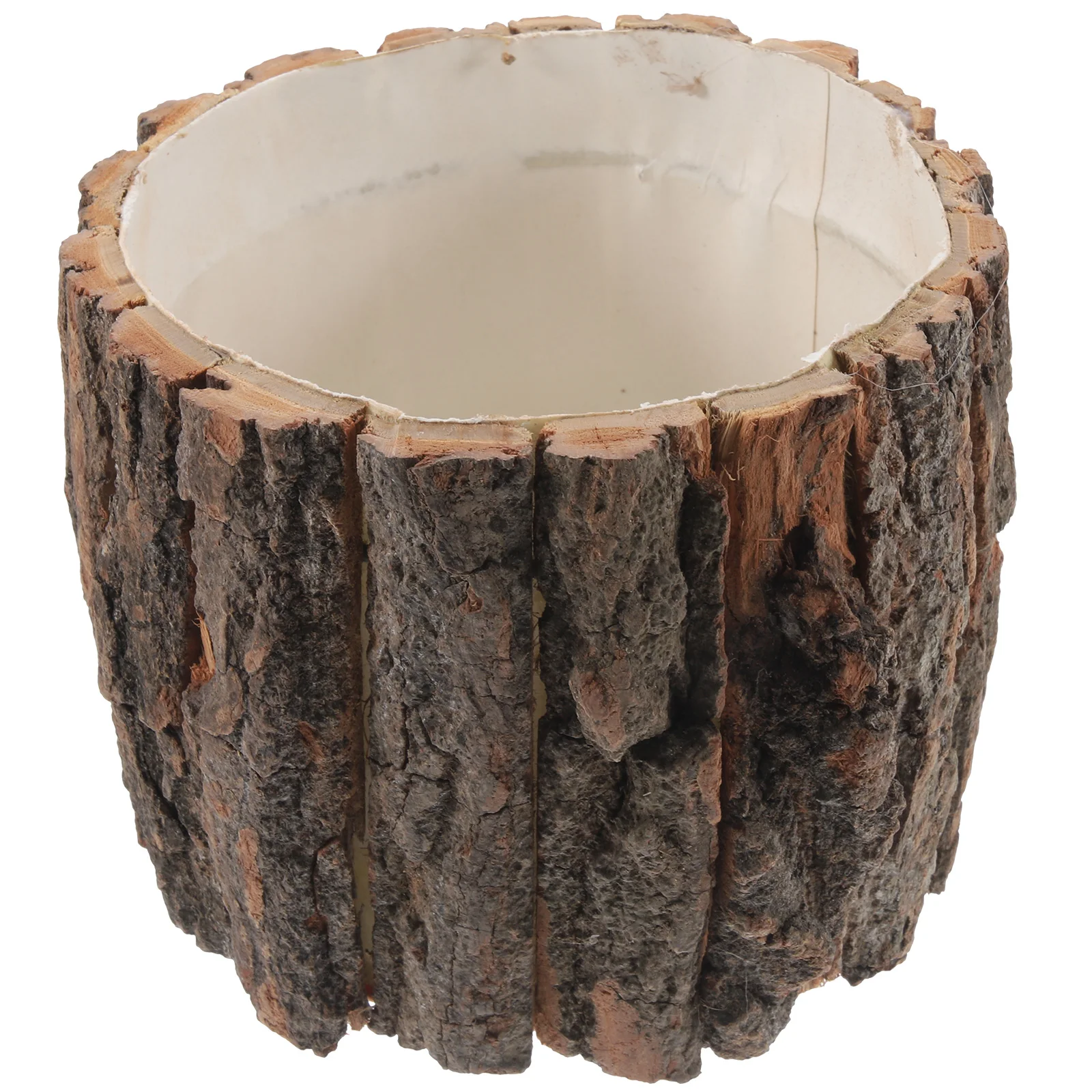 Wood Bark Flower Pot Rustic Planter Decorative Vase Plant Pots Succulents Bonsai Design Fine Grain Surface
Wood Bark Flower Pot Rustic Planter Decorative Vase Plant Pots Succulents Bonsai Design Fine Grain Surface