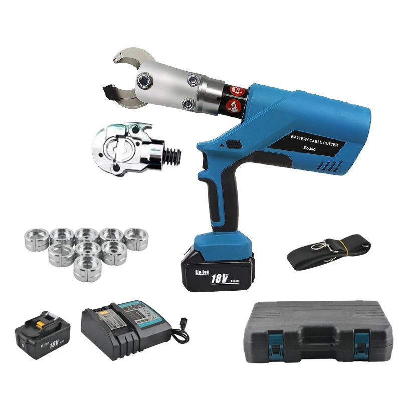Battery Electric Powered Hydraulic Tool EZ-300/30C 2 in 1 Cordless Cutter and for Cable Cutting and Crimping
Battery Electric Powered Hydraulic Tool EZ-300/30C 2 in 1 Cordless Cutter and for Cable Cutting and Crimping