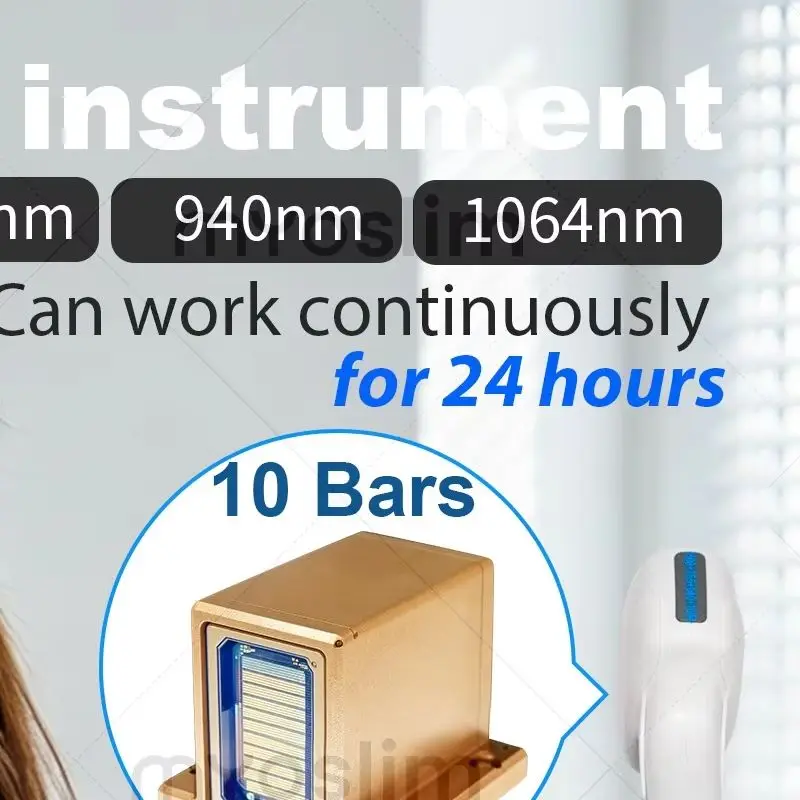 Myoslim 5000W FAC 808nm Diode Hair Lase Removal Machine Cooling Head 10Bars Permanent Painless Skin Firming Alexandrit Epilator
Myoslim 5000W FAC 808nm Diode Hair Lase Removal Machine Cooling Head 10Bars Permanent Painless Skin Firming Alexandrit Epilator