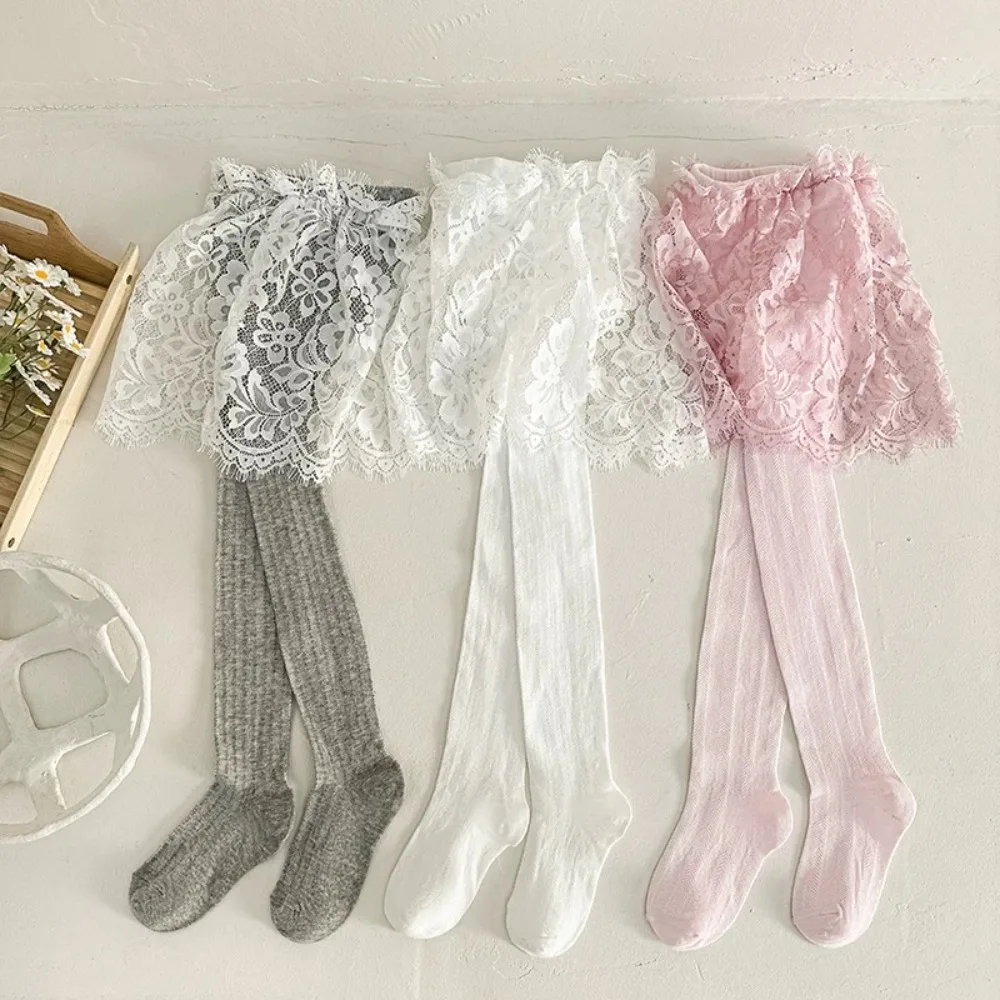 Elastic Baby Girls Lace Tights Children with Skirt Pantyhose Thin Sweet Leggings Summer
Elastic Baby Girls Lace Tights Children with Skirt Pantyhose Thin Sweet Leggings Summer