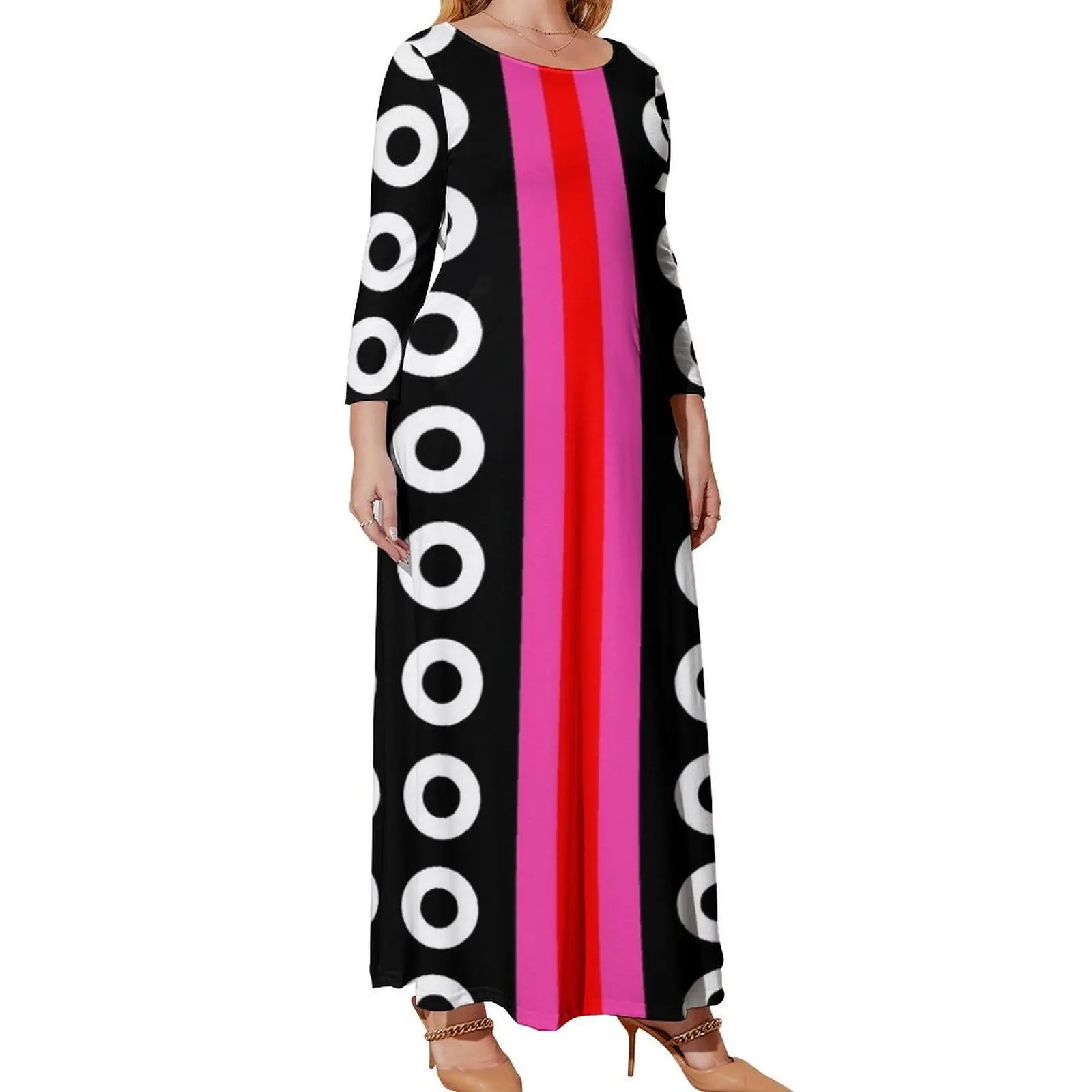 Dots and Stripes Long Sleeved Dress Woman fashion Women's clothing dress women summer
Dots and Stripes Long Sleeved Dress Woman fashion Women's clothing dress women summer