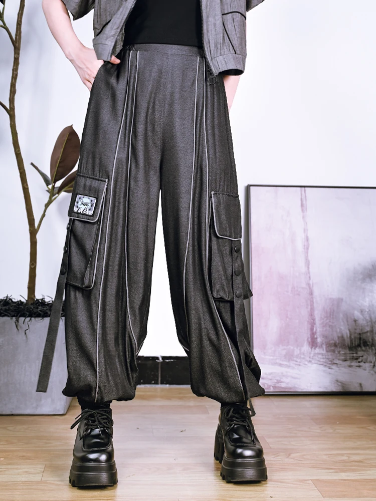 New Chinese Style Loose Drooping Bloomers Women's Summer High Waist Tooling Leg Shaping Thin Trousers
New Chinese Style Loose Drooping Bloomers Women's Summer High Waist Tooling Leg Shaping Thin Trousers