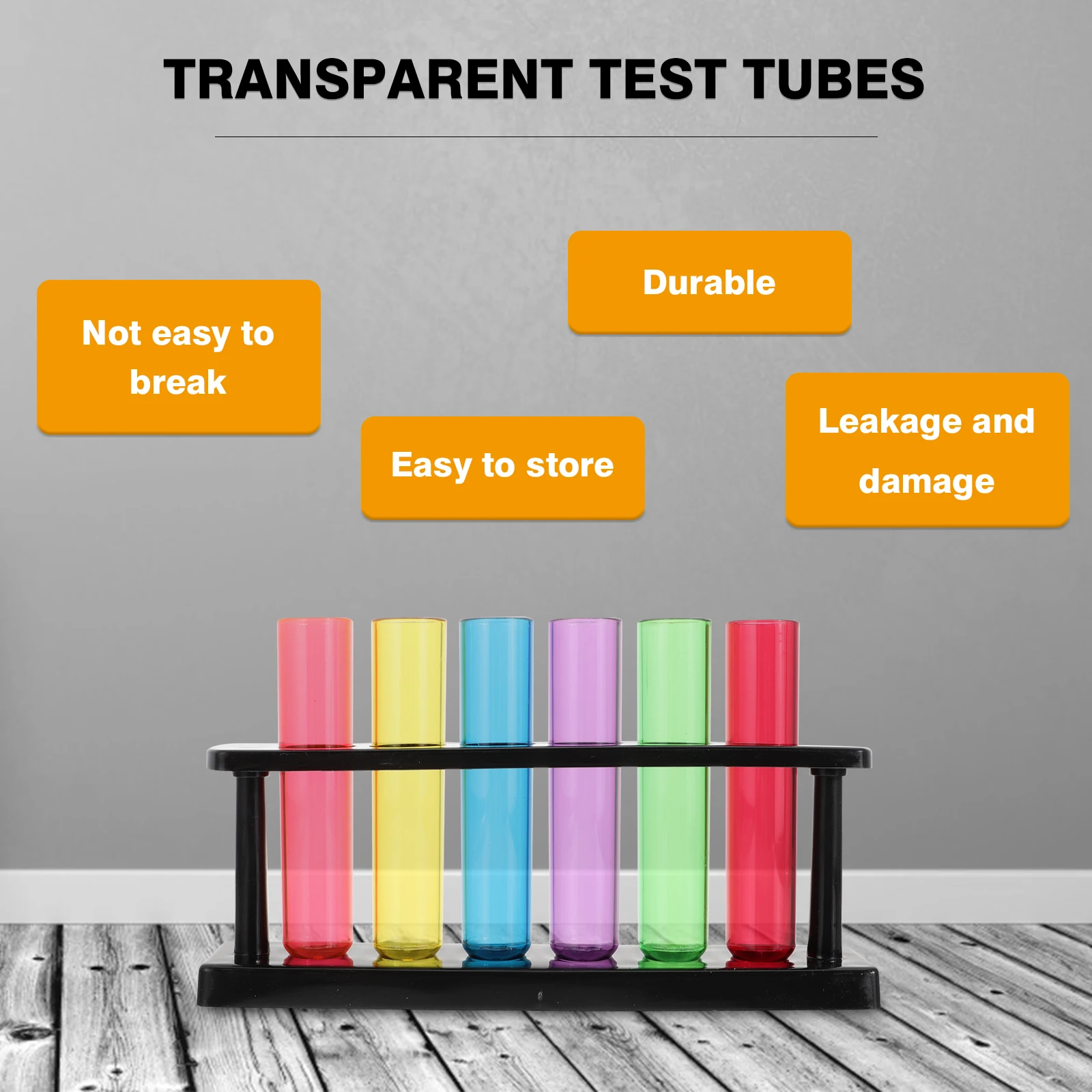 Plastic Test Tubes Transparent Containers for Kids Teaching Science Experiment Liquid Storage Safe Portable
Plastic Test Tubes Transparent Containers for Kids Teaching Science Experiment Liquid Storage Safe Portable