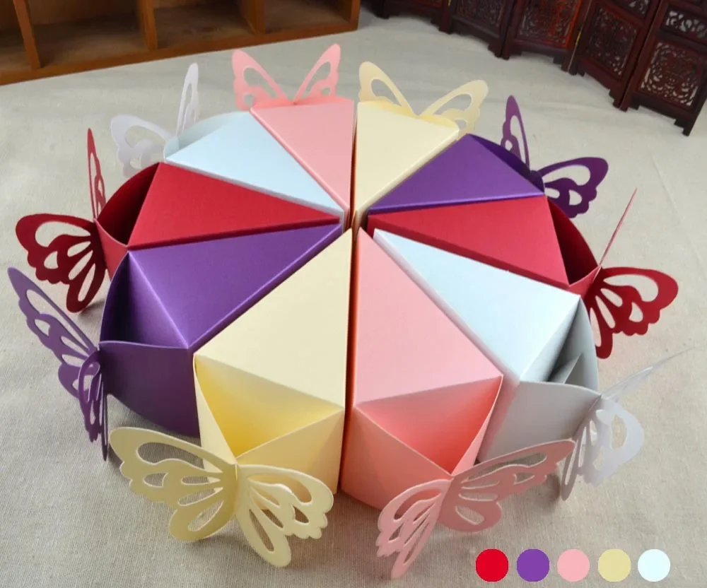 5 Styles Creative triangle-shape Cake Wedding Candy Paper Boxes,100 Piece/Set Birthday Party Decorations For Kids Favor Gift bag
5 Styles Creative triangle-shape Cake Wedding Candy Paper Boxes,100 Piece/Set Birthday Party Decorations For Kids Favor Gift bag