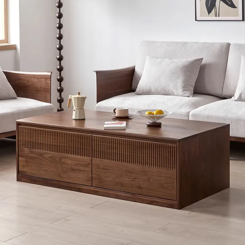 Customizable North American black walnut coffee table living room household rectangular simple modern small apartment furniture
Customizable North American black walnut coffee table living room household rectangular simple modern small apartment furniture