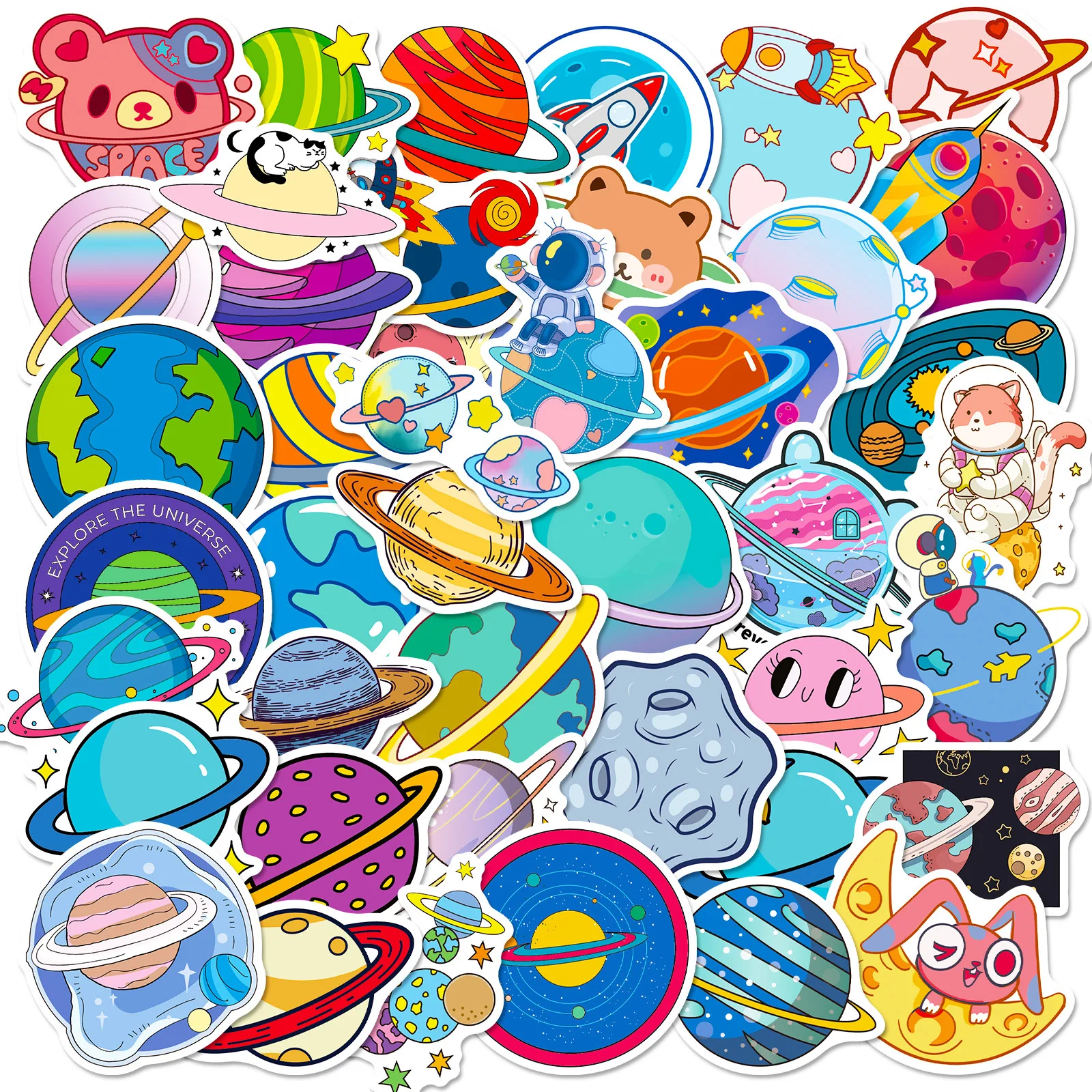 50Pcs Space Planet Series Stickers Suitcase Phone Case Water Bottle Waterproof Decoration Diy Sticker Packs
50Pcs Space Planet Series Stickers Suitcase Phone Case Water Bottle Waterproof Decoration Diy Sticker Packs
