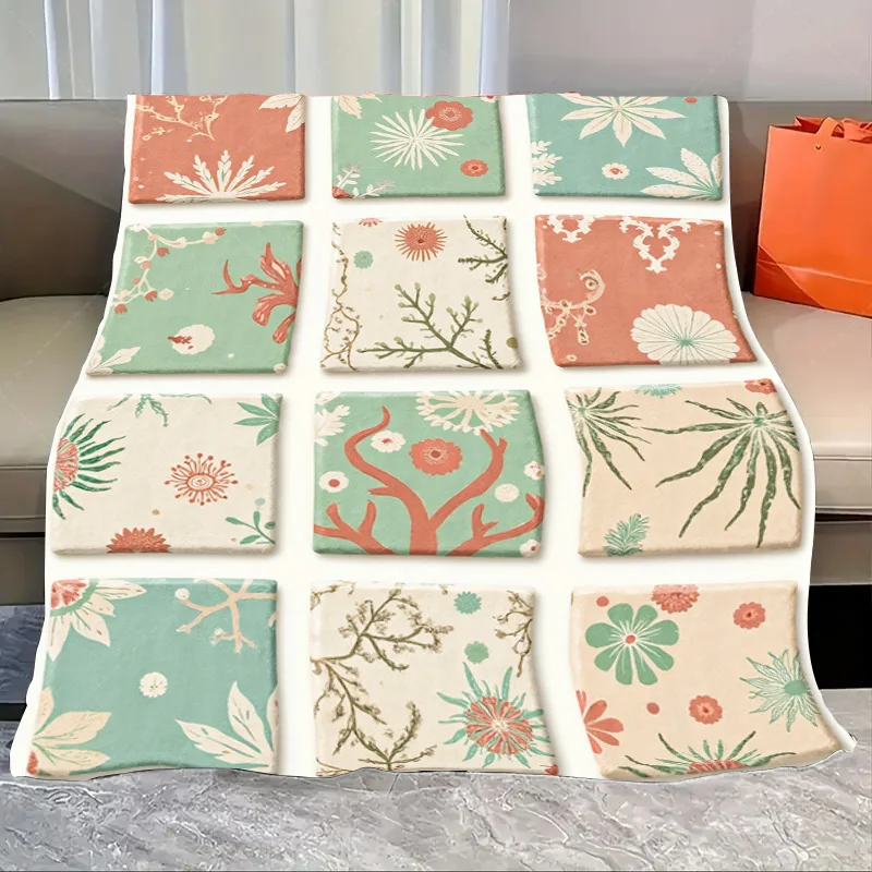 1pc Flannel Blanket Botanical Print Throw Blanket - Soft Cozy for Couch & Bed, Boho Style Decor
1pc Flannel Blanket Botanical Print Throw Blanket - Soft Cozy for Couch & Bed, Boho Style Decor