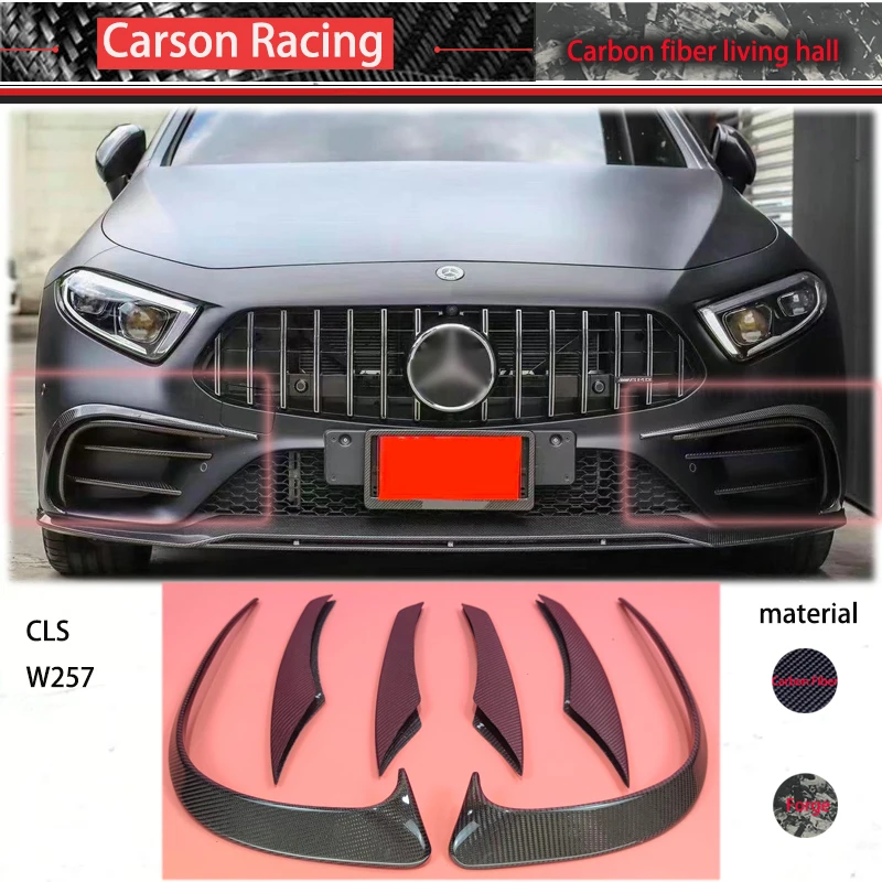 For Mercedes-Benz CLS-Class W257 CLS400 CLS63 Real Carbon Fiber Car Rear Splitter Canards Aprons Wind Knife Sticker Cover
For Mercedes-Benz CLS-Class W257 CLS400 CLS63 Real Carbon Fiber Car Rear Splitter Canards Aprons Wind Knife Sticker Cover
