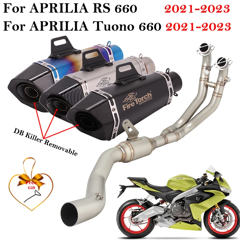 Slip On For Aprilia RS660 RS 660 Tuono 660 2021 - 2023 Motorcycle Muffler Espace Full Systems Front Link Pipe Exhaust DB Killer
Slip On For Aprilia RS660 RS 660 Tuono 660 2021 - 2023 Motorcycle Muffler Espace Full Systems Front Link Pipe Exhaust DB Killer