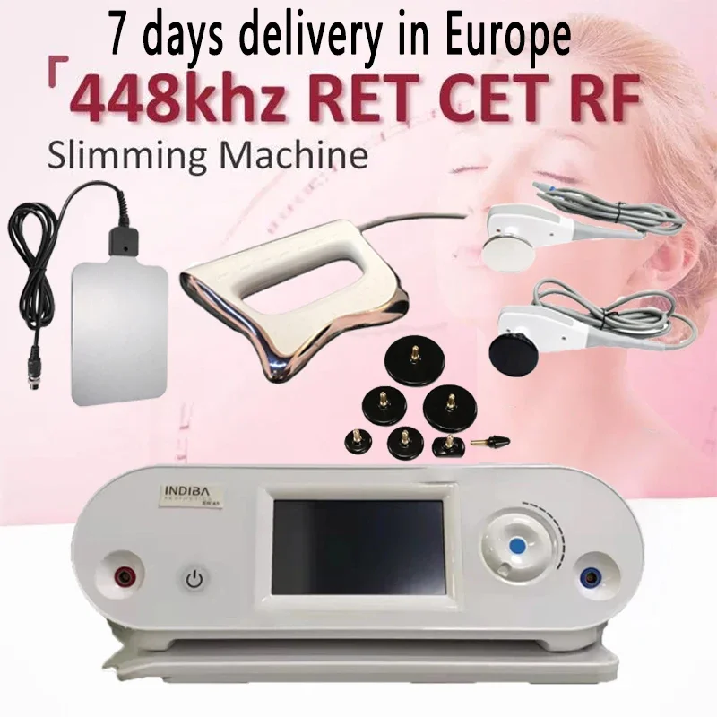 Indiba Tecar Therapy Slimming 448k tecar therapy physio machine deep diathermy beauty machine Spanish physiotherapy CET RET RF
Indiba Tecar Therapy Slimming 448k tecar therapy physio machine deep diathermy beauty machine Spanish physiotherapy CET RET RF