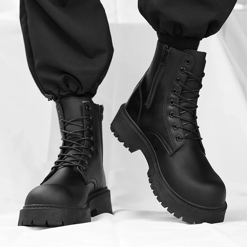 Couple's casual boots four season men's and women's high top leather boots fashion thick soled non slip plus size outdoor boots
Couple's casual boots four season men's and women's high top leather boots fashion thick soled non slip plus size outdoor boots