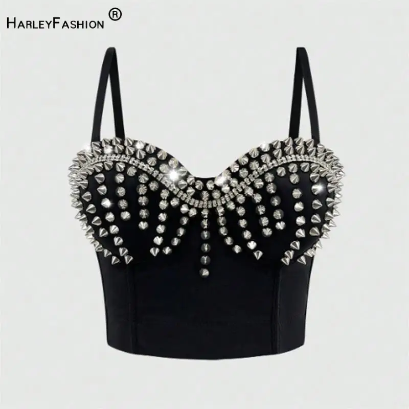 2024 Wholesale Sexy Design Corset Rivet Solid Outwear Crop Tops for Women Party Camis
2024 Wholesale Sexy Design Corset Rivet Solid Outwear Crop Tops for Women Party Camis