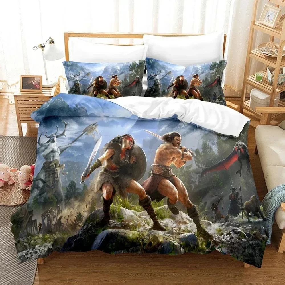 Conan Exiles The Age Of Sorcery Bedding Set Single Twin Full Queen King Size Aldult Boys Bedroom Duvet cover Sets 3D Anime
Conan Exiles The Age Of Sorcery Bedding Set Single Twin Full Queen King Size Aldult Boys Bedroom Duvet cover Sets 3D Anime