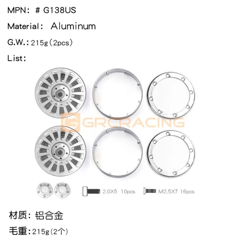 for 1.9-inch metal wheel G138US G15 simulation climbing car tire clamp wheel TRX4 KM tank 300
for 1.9-inch metal wheel G138US G15 simulation climbing car tire clamp wheel TRX4 KM tank 300
