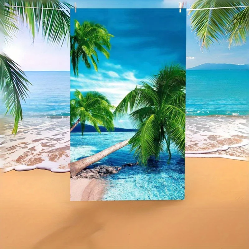Beach Towel Tropical Beach Scene Pattern Sun Protection Windproof Suitable For Swimming Pool Camping Travel Blanket
Beach Towel Tropical Beach Scene Pattern Sun Protection Windproof Suitable For Swimming Pool Camping Travel Blanket