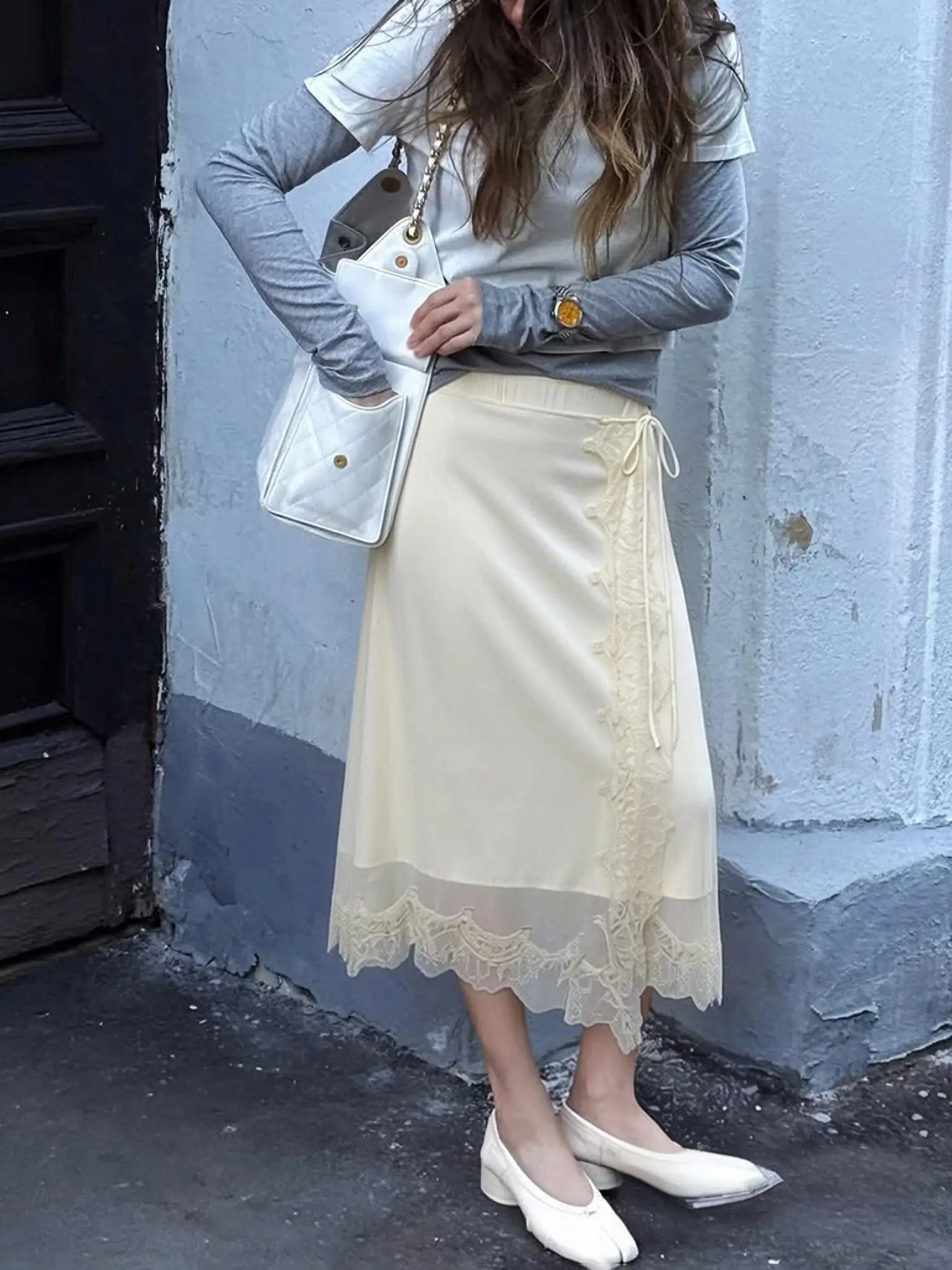Women Fashion Lace Border Skirts Spring Summer Female Chic High Waist Solid Patchwork Skirts Lady Elegant OL Skirts
Women Fashion Lace Border Skirts Spring Summer Female Chic High Waist Solid Patchwork Skirts Lady Elegant OL Skirts