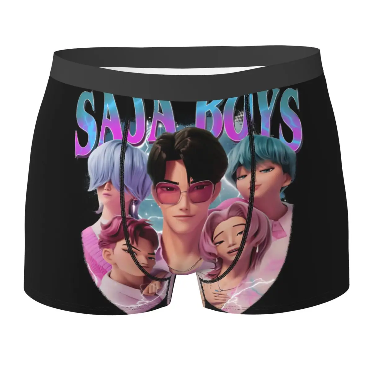 Huntrix Boys Band Kpop забавное нижнее белье из фильма, модный багажник, шорты на заказ, трусы, забавные мужские трусы, большие размеры 
Huntrix Boys Band Kpop забавное нижнее белье из фильма, модный багажник, шорты на заказ, трусы, забавные мужские трусы, большие размеры