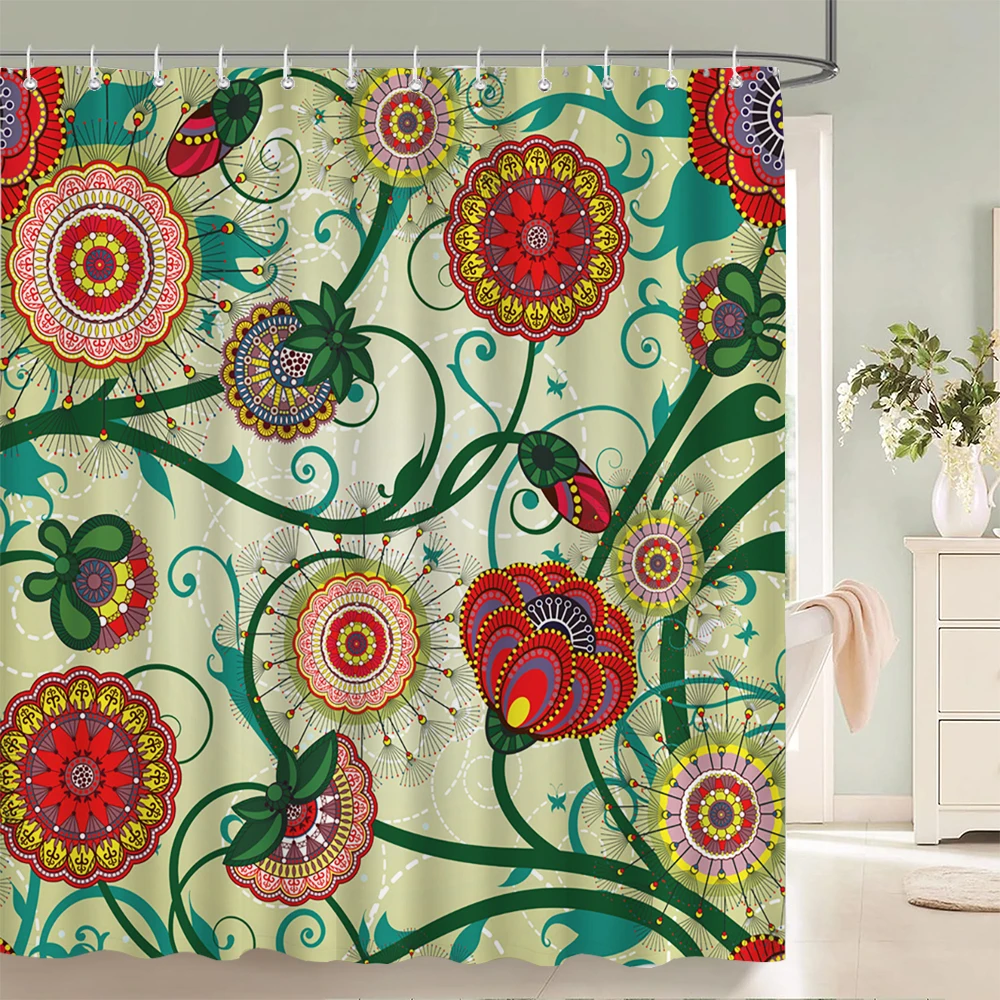 Bohemian style shower curtain waterproof cloth bathroom partition curtain bathroom water-blocking decorative bath curtain
Bohemian style shower curtain waterproof cloth bathroom partition curtain bathroom water-blocking decorative bath curtain