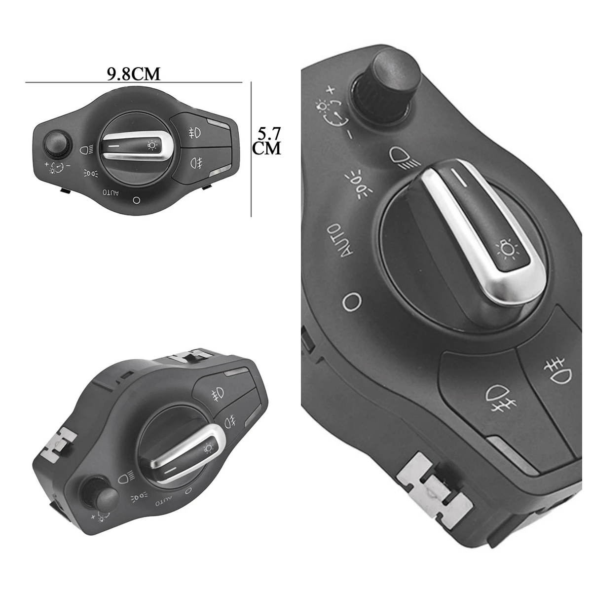 Automatic Chrome Headlight Fog Light Knob Control Switch for Audi A4 B8 S4 A5 Q5 S5 2009-2014 8K0941531AS 8UD955559B
Automatic Chrome Headlight Fog Light Knob Control Switch for Audi A4 B8 S4 A5 Q5 S5 2009-2014 8K0941531AS 8UD955559B