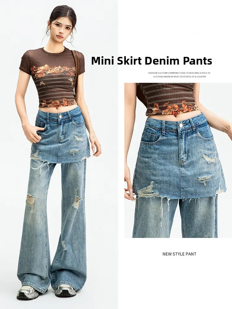 Retro Washed High Waist Wide Leg Micro Flared Denim Jeans Women Summer New Loose Slimming Long Pants Cotton Polyester Blend
Retro Washed High Waist Wide Leg Micro Flared Denim Jeans Women Summer New Loose Slimming Long Pants Cotton Polyester Blend