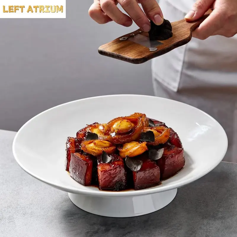Ceramic Dinner Plate High Feet Refreshment Tray Dim Sum Plates Fruit Plate Salad Bowl Serving Plates Sushi Dish Snack Tray
Ceramic Dinner Plate High Feet Refreshment Tray Dim Sum Plates Fruit Plate Salad Bowl Serving Plates Sushi Dish Snack Tray
