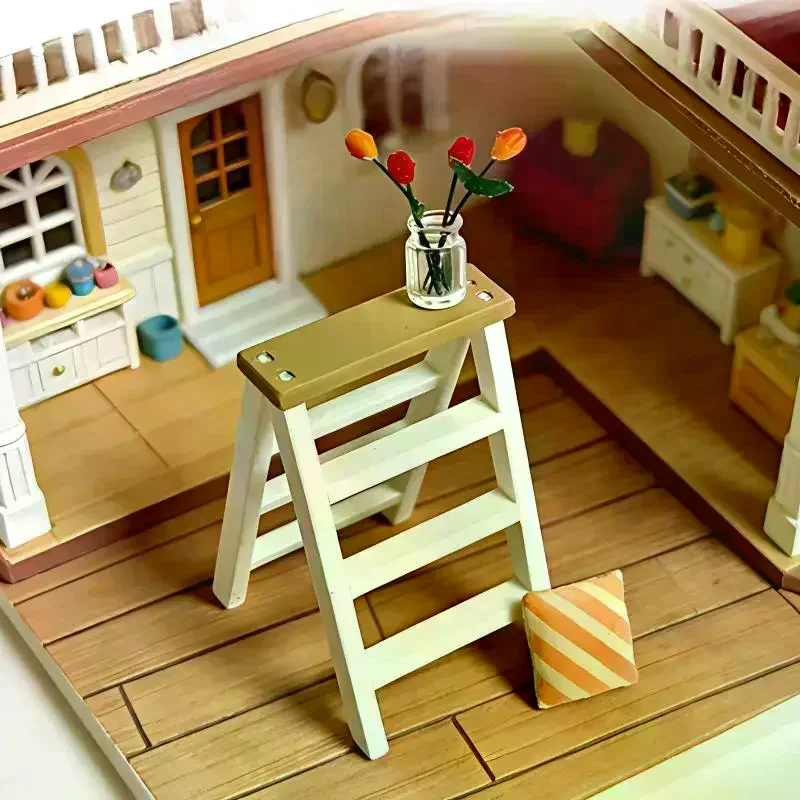 Miniature Ladder 1/12 Dollhouse Ladder Shelf Model Doll Furniture Decor Doll House Micro Scene Construction Props
Miniature Ladder 1/12 Dollhouse Ladder Shelf Model Doll Furniture Decor Doll House Micro Scene Construction Props