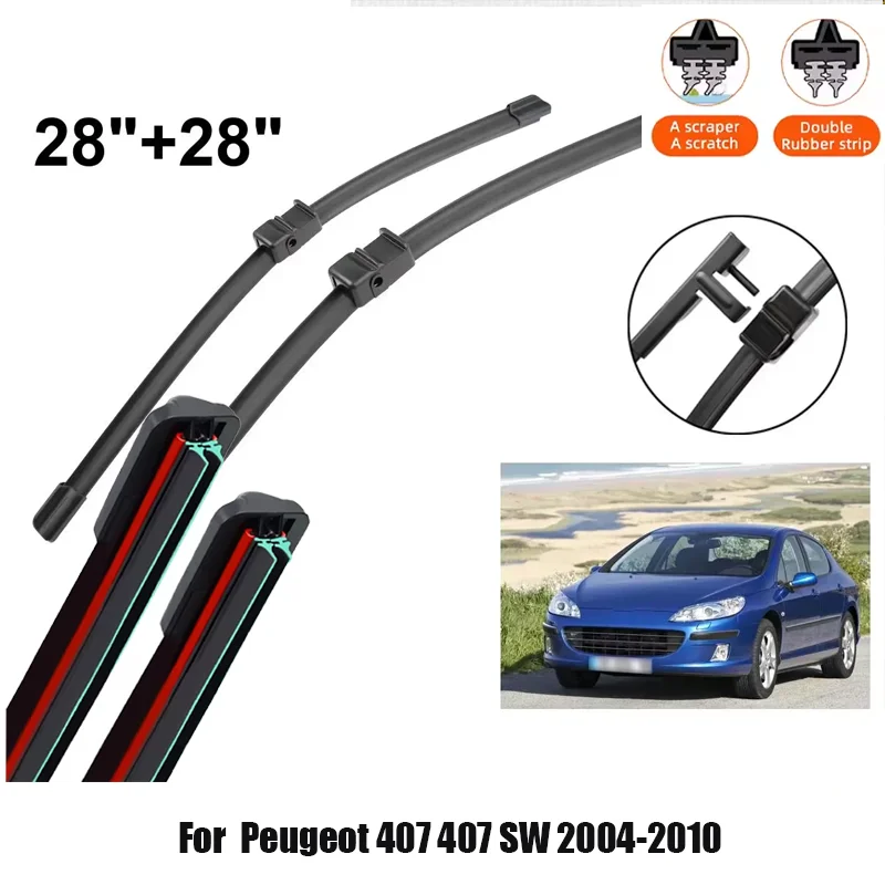 2pcs Wiper Blades Suitable For Peugeot 407 407 SW 2004-2010 Front Windshield Wiper Blades Hight Mute 2006 2008 2009 2010
2pcs Wiper Blades Suitable For Peugeot 407 407 SW 2004-2010 Front Windshield Wiper Blades Hight Mute 2006 2008 2009 2010