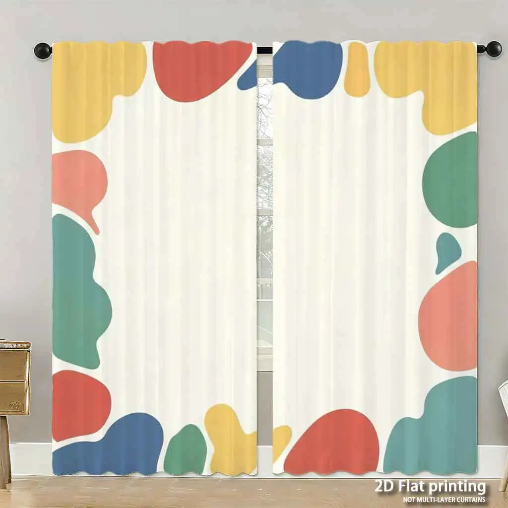 Modern Abstract Geometric Printed Curtains Home Decor Living Room Window Treatment Boho Pop Art Style Curtain Set
Modern Abstract Geometric Printed Curtains Home Decor Living Room Window Treatment Boho Pop Art Style Curtain Set