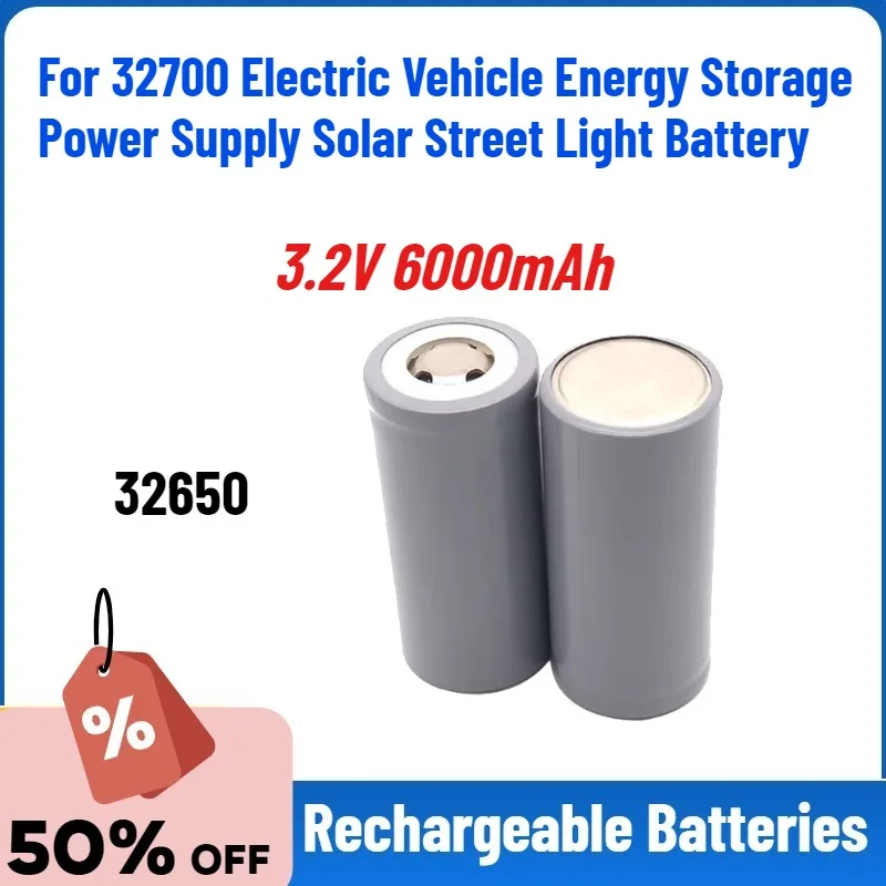 New 3.2V 6000mAh 32650 Lithium Iron Phosphate for 32700 Electric Vehicle Energy Storage Power Supply Solar Street Light Battery
New 3.2V 6000mAh 32650 Lithium Iron Phosphate for 32700 Electric Vehicle Energy Storage Power Supply Solar Street Light Battery