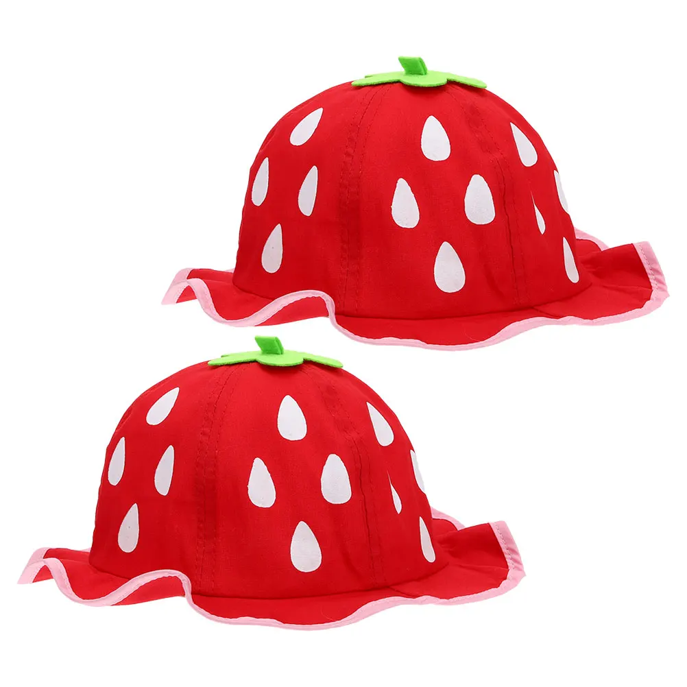 2pcs Strawberry Sunhats Lightweight Breathable Kids Baby Boys Girls Summer Cotton Beach Bucket Hat Infant Sun Protection
2pcs Strawberry Sunhats Lightweight Breathable Kids Baby Boys Girls Summer Cotton Beach Bucket Hat Infant Sun Protection