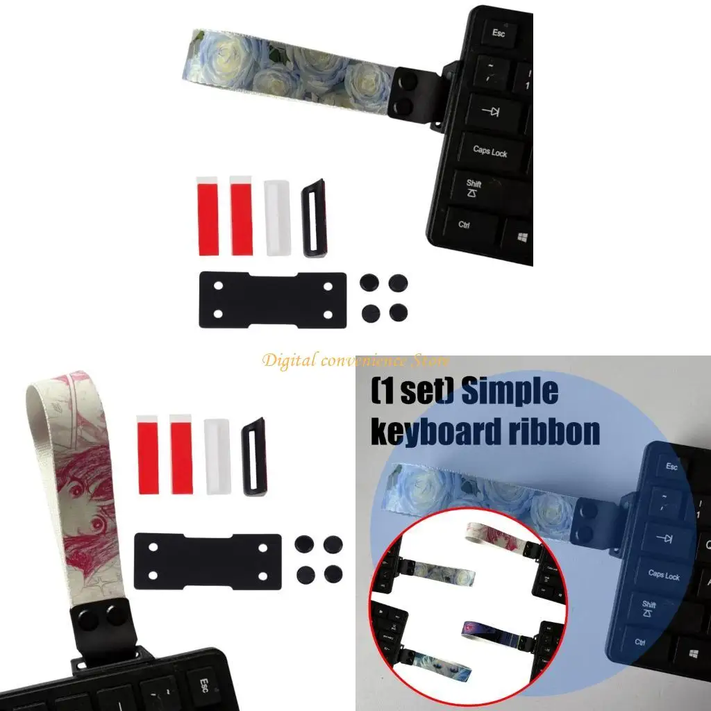 97QA Keyboards Strap Stylish Keyboards Carrying Ribbon Portable Design Secure Grip
