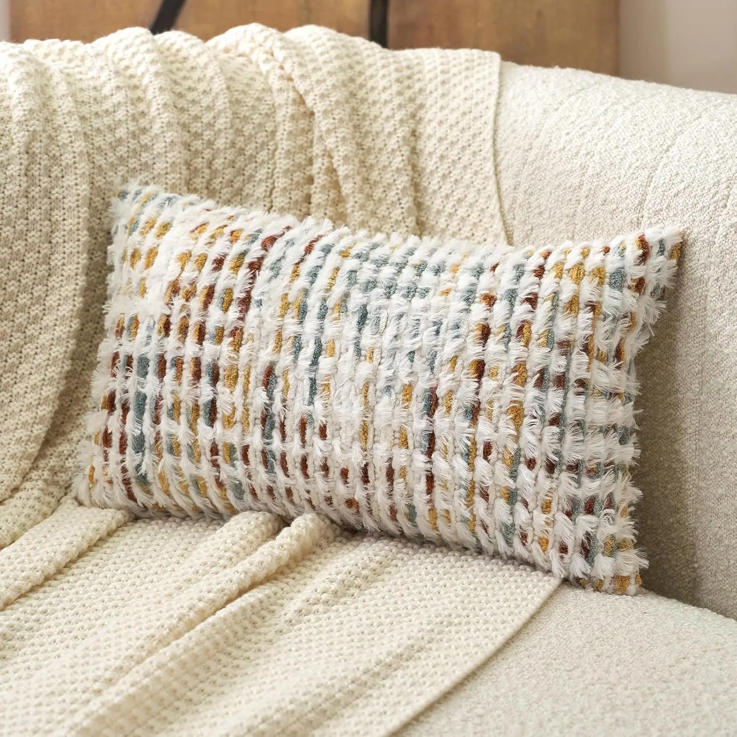 Boho Chenille Tufted Pillow Cover 12X20 H, Rec Decorative Lumbar Throw Pillow Cover Neutral Pillowcase For Couch Bedroom Living
Boho Chenille Tufted Pillow Cover 12X20 H, Rec Decorative Lumbar Throw Pillow Cover Neutral Pillowcase For Couch Bedroom Living