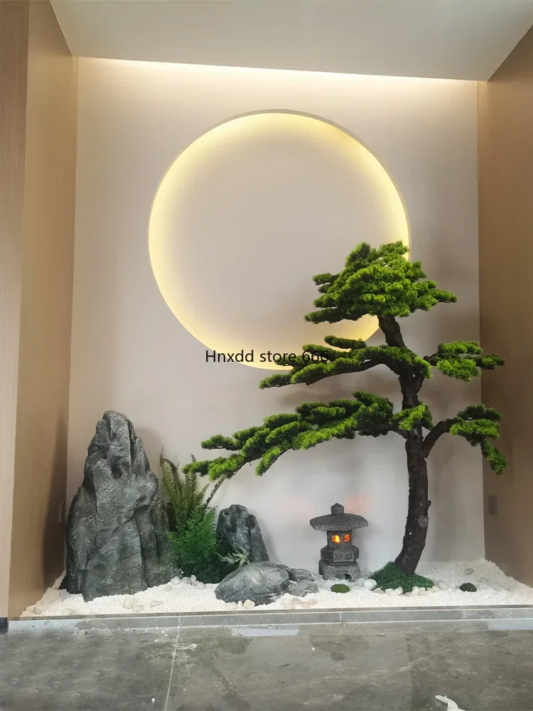 Club indoor landscape landscaping simulation welcome pine stone decoration
Club indoor landscape landscaping simulation welcome pine stone decoration