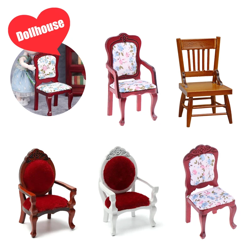 1Pcs 1:12 Dollhouse Miniature Chairs High Chair Home Furniture Model Decor Toy Doll House Accessories
1Pcs 1:12 Dollhouse Miniature Chairs High Chair Home Furniture Model Decor Toy Doll House Accessories