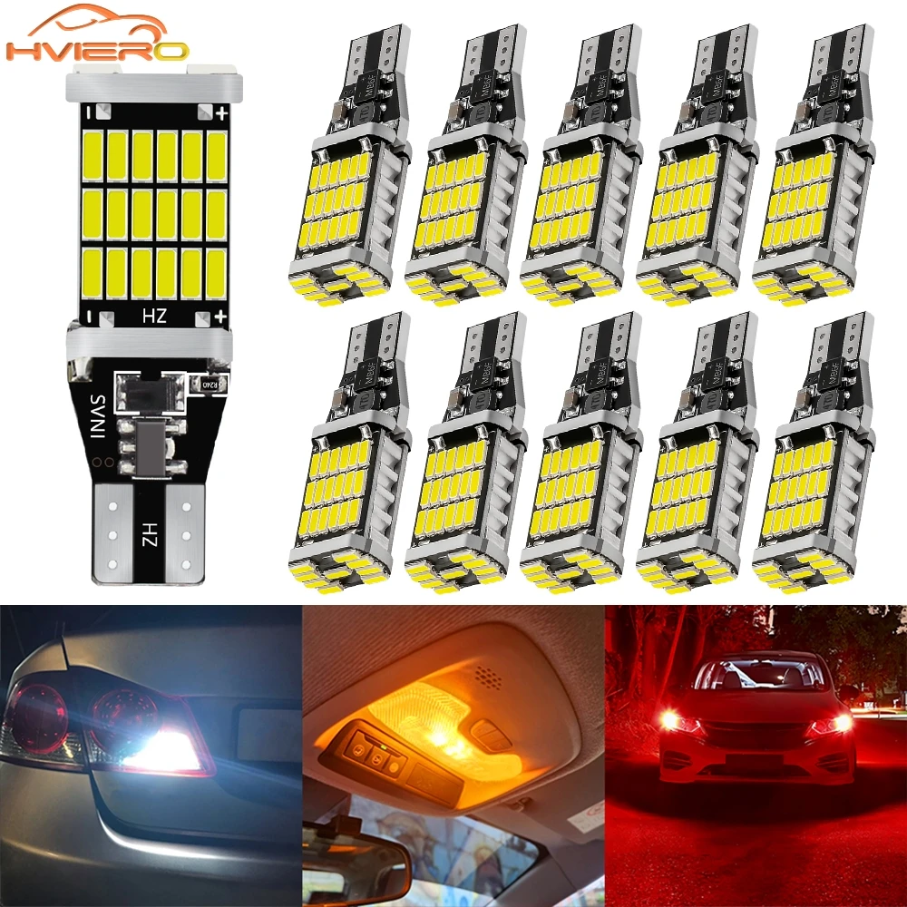 2Pcs Auto T15 W16W 921 912 LED Bulbs High Power 4014 45SMD Super Bright 1200LM Replace for Car Reversing Light White Tail lamp
2Pcs Auto T15 W16W 921 912 LED Bulbs High Power 4014 45SMD Super Bright 1200LM Replace for Car Reversing Light White Tail lamp