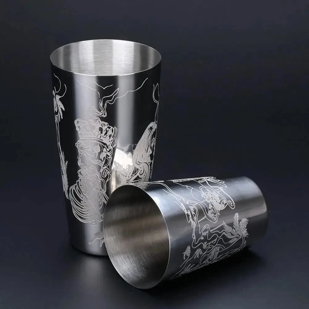 Stainless Steel Boston Shaker Tin with Etched Pattern Cocktail Shaker Martini Shaker Drink Mixer Professional Bartender Kits
Stainless Steel Boston Shaker Tin with Etched Pattern Cocktail Shaker Martini Shaker Drink Mixer Professional Bartender Kits