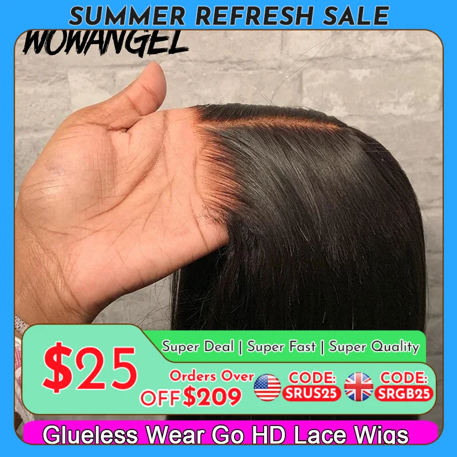 Wow Angel 5x5 Wear Go HD Lace Closure Glueless Wigs 28in Malaysian Straight Wig Pre Plucked Human Wigs Ready to Go Wig For Woman
Wow Angel 5x5 Wear Go HD Lace Closure Glueless Wigs 28in Malaysian Straight Wig Pre Plucked Human Wigs Ready to Go Wig For Woman